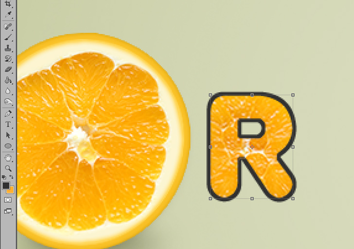 orange text effect photoshop tutorial step 11d