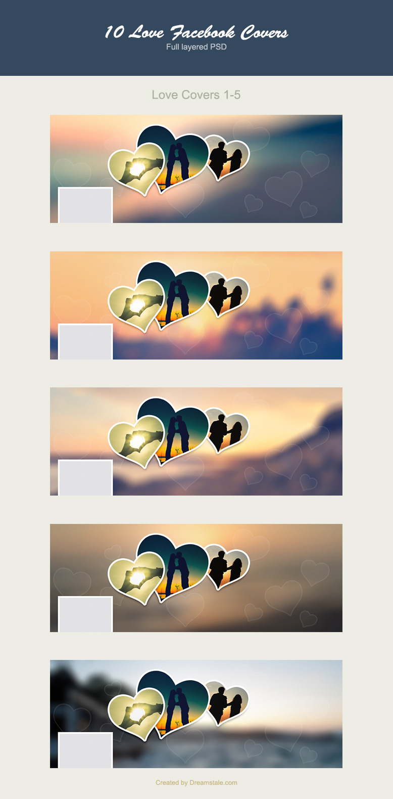 Download 10 Love Facebook Covers