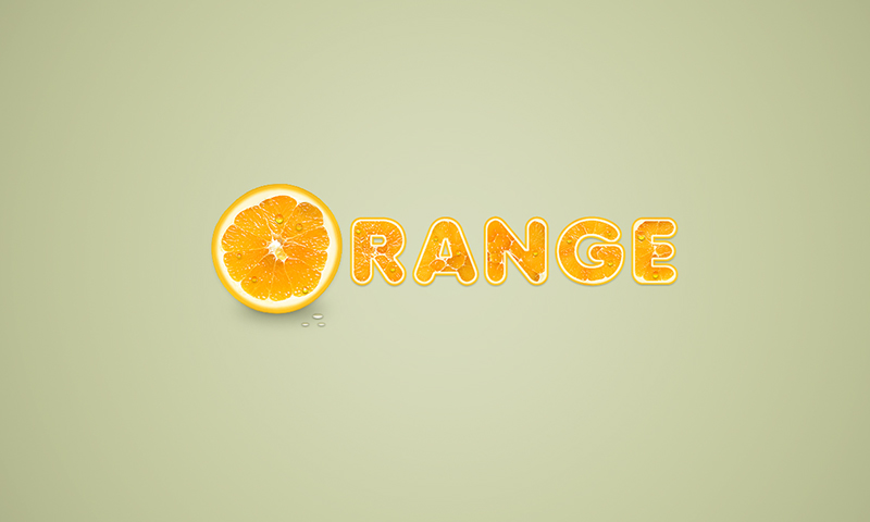 orange text effect photoshop tutorial