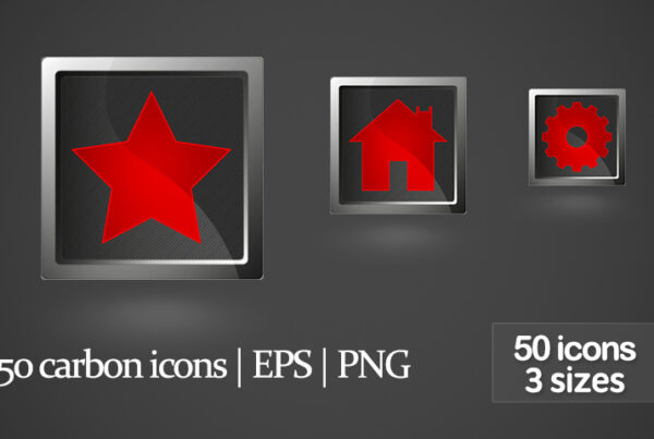 50 Free Carbon-Style Web Icons