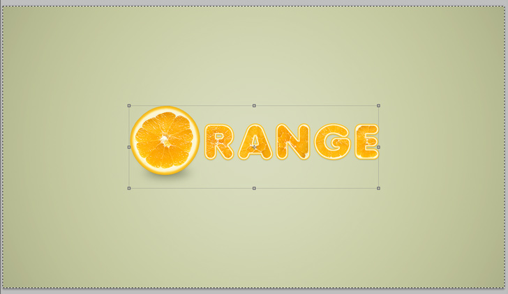 orange text effect photoshop tutorial step 13b