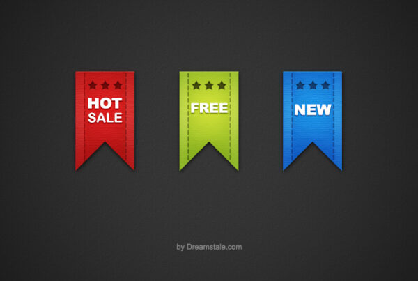 Sale Ribbon Icons Free Download