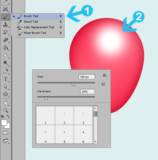 create party balloons in photoshop step 6r