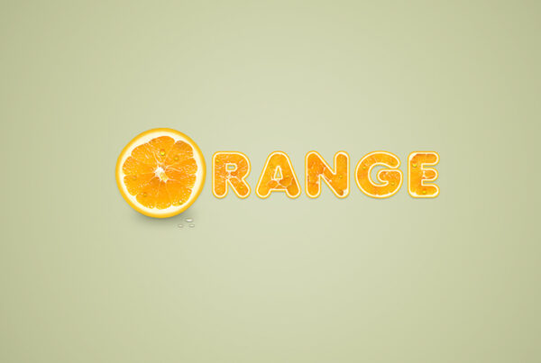 Orange Fruit Text Effect Photoshop Tutorial