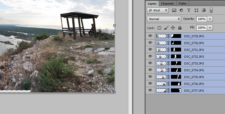 create panoramas in photoshop step 2