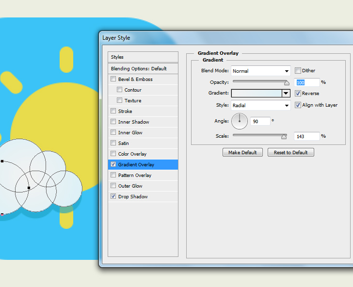 create weather icon in phtoshop step 6d