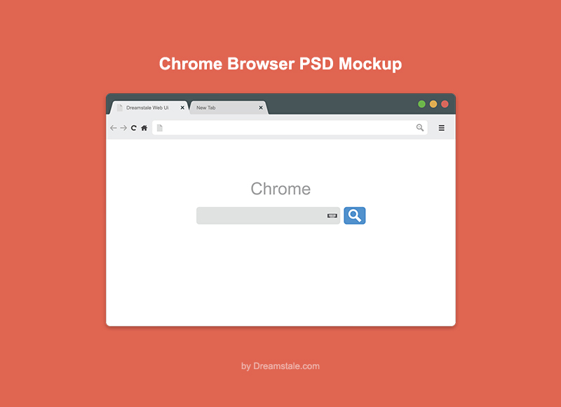 Freebie: Chrome Browser PSD Mockup