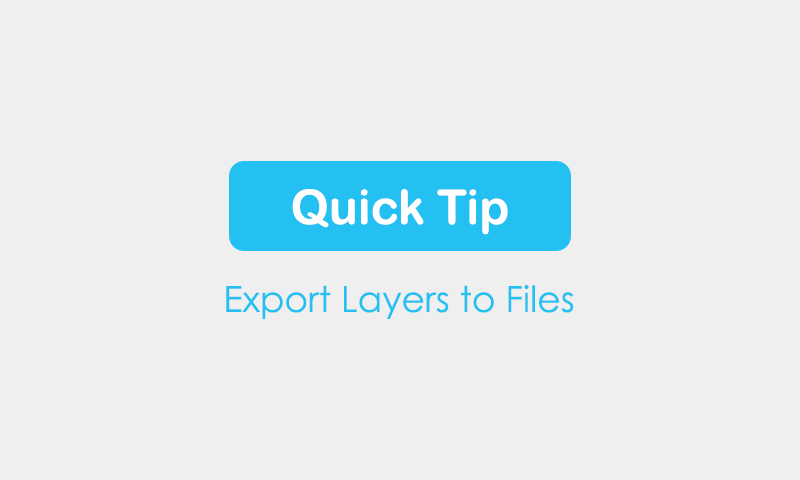 Export Photoshop Layers to Separate Files