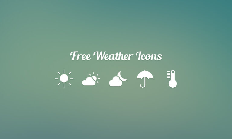 Free Weather Vector Icons - Dreamstale