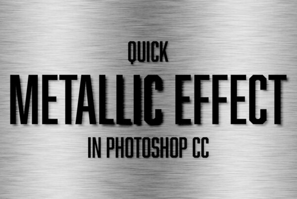 Quick Tutorial: Metallic Effect in Photoshop