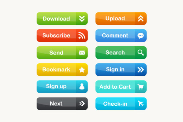 Free Glossy Vector Web Buttons