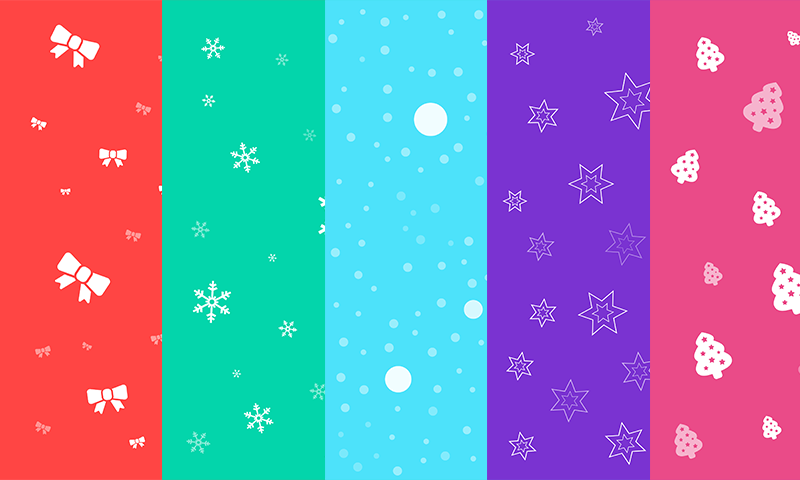 Freebie: Seamless Christmas Backgrounds Set