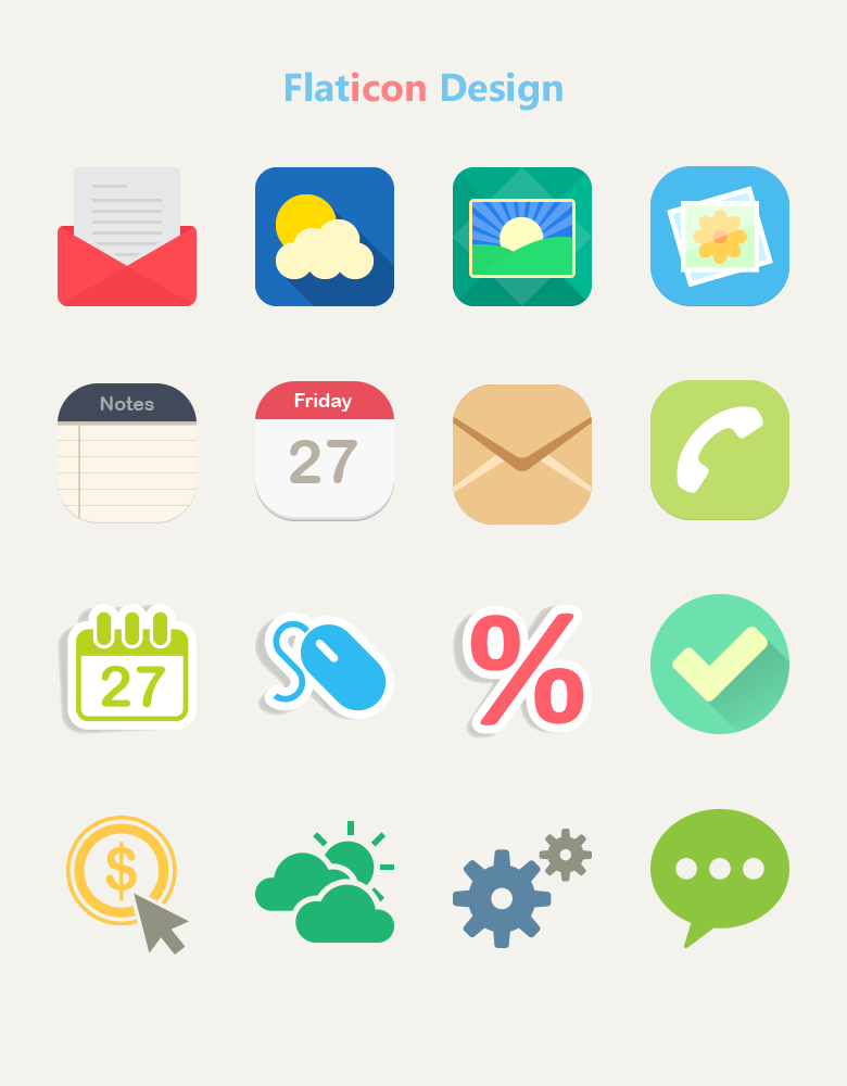 Flat Icon Design - Dreamstale