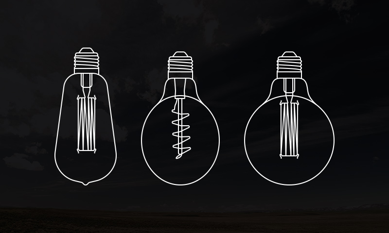 Freebie: Light Bulb Outline Vectors