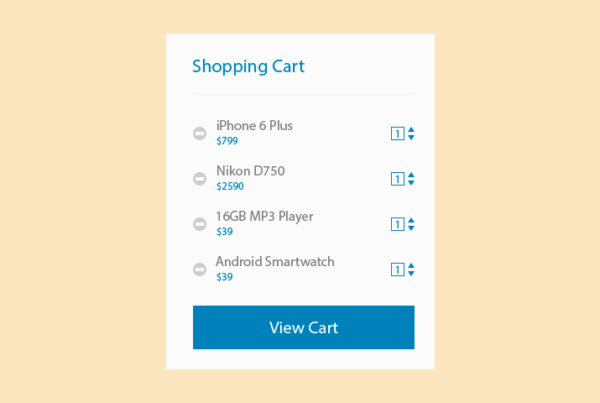 Free Shopping Cart PSD Templates