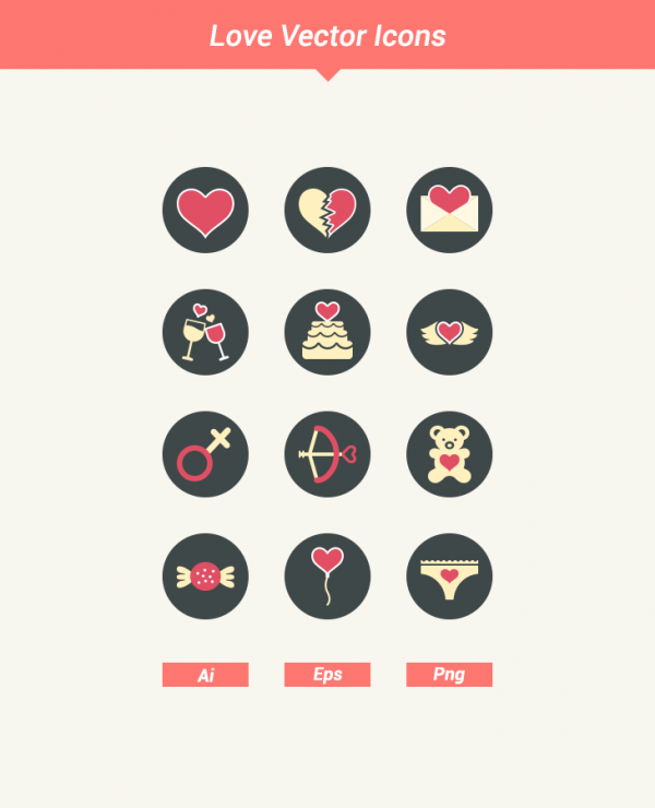 Valentine Love Free Vector Icons - Dreamstale