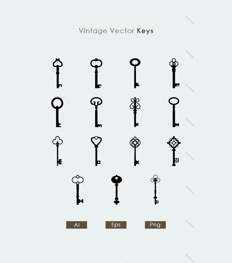 vintage-vector-keys - Dreamstale