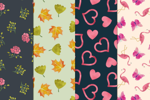 Free Watercolor Seamless Patterns