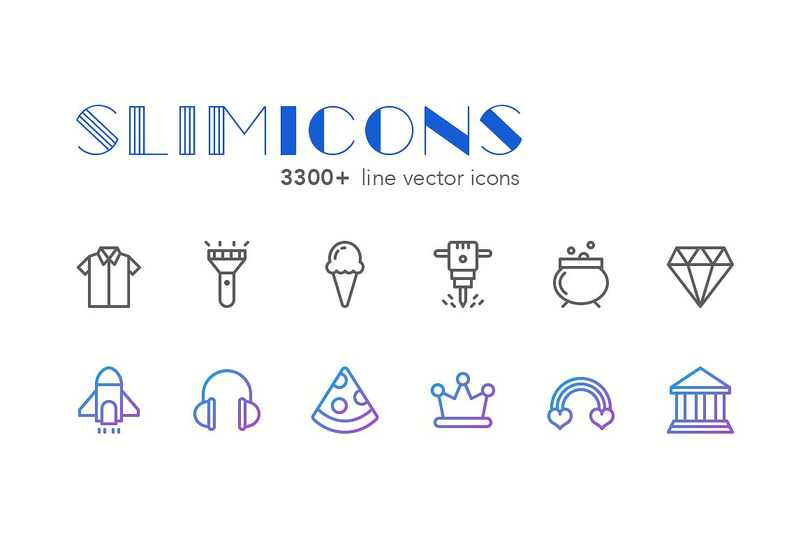 Slimicons Thin Icons
