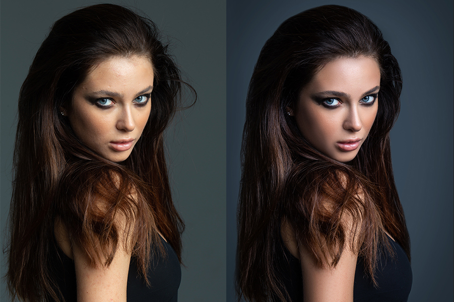 how to remove hair photoshop retouch tutorial