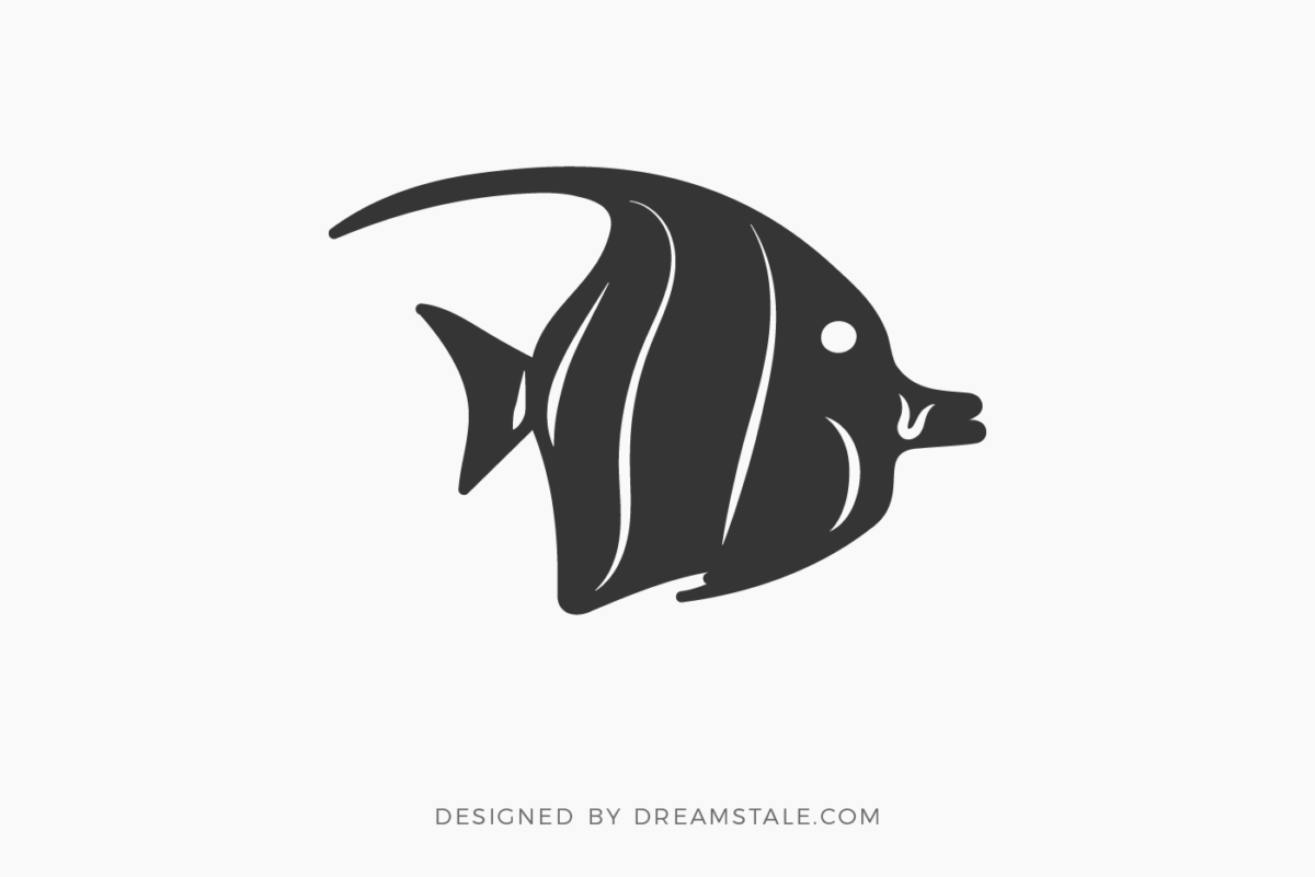 Exotic Tropical Fish Free SVG Clipart - Dreamstale