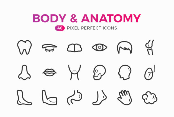 Sharp Anatomy & Body Icons