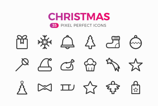 Sharp Holidays & Christmas Icons