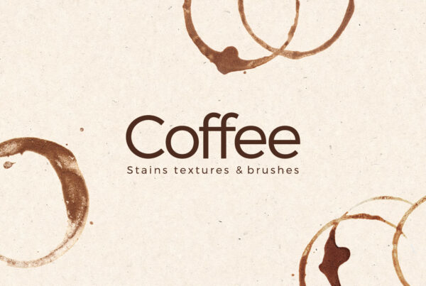 Coffee Stains Textures & Brushes