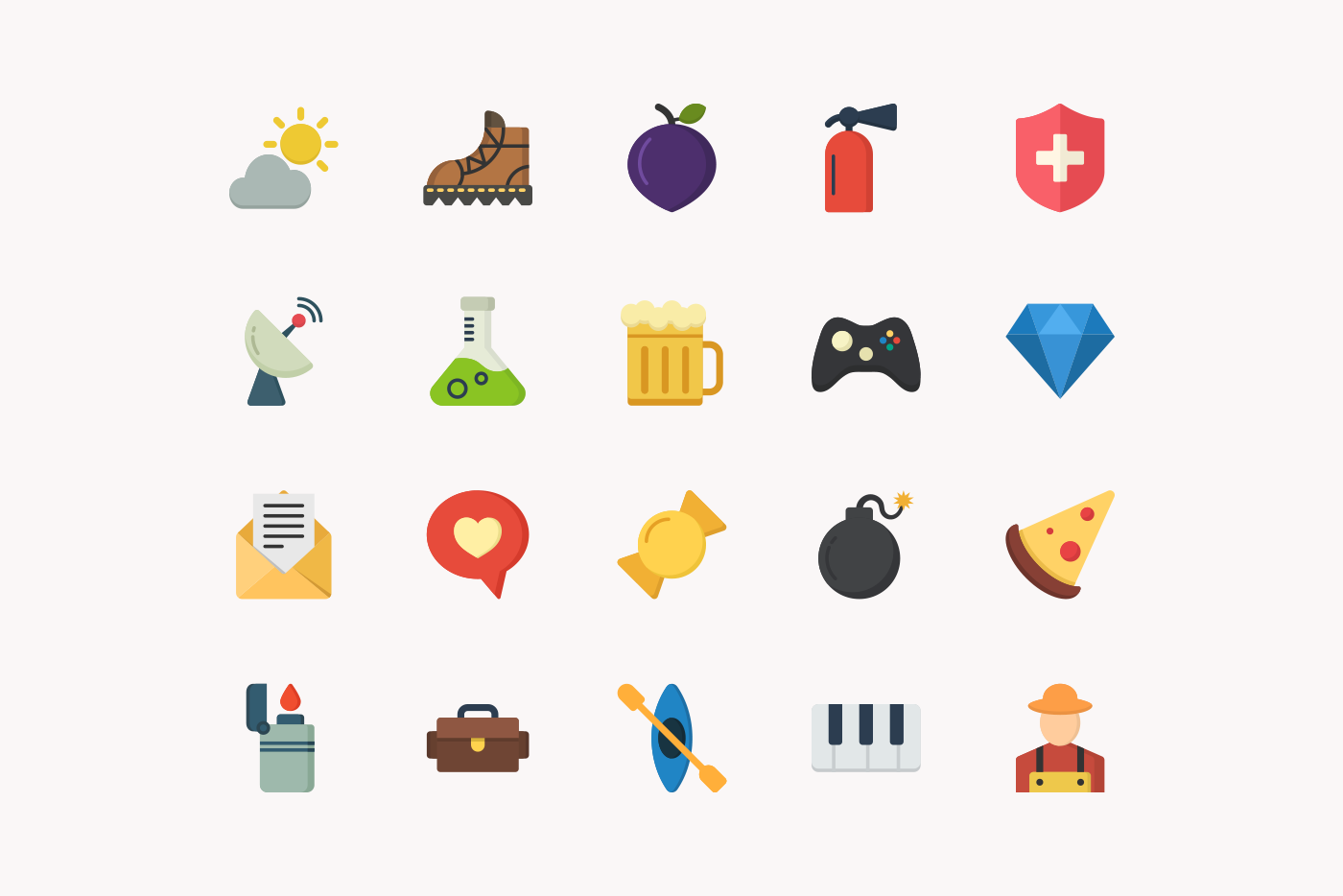 Flat Vector Icons Set - Dreamstale