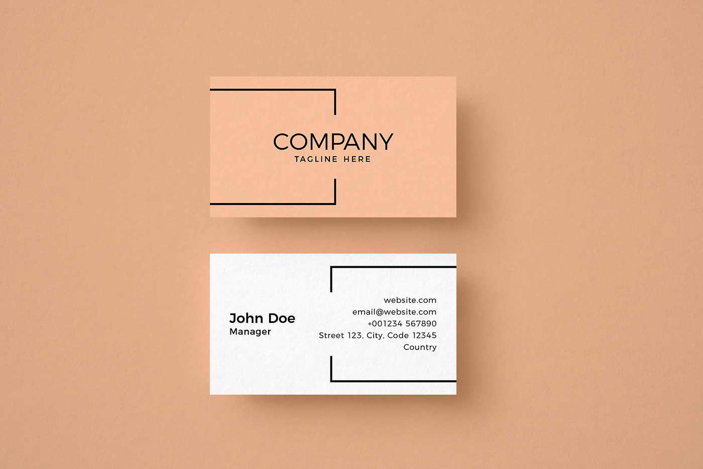 Minimalist Lines Business Card Template 1 Minimalist Lines Business Card Template