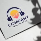 Alien Speakers Logo Template 1 Minimalist Vector Logo Templates Bundle Vol. 1