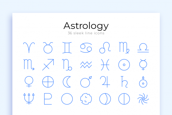 Astrology Sleek Line Icons