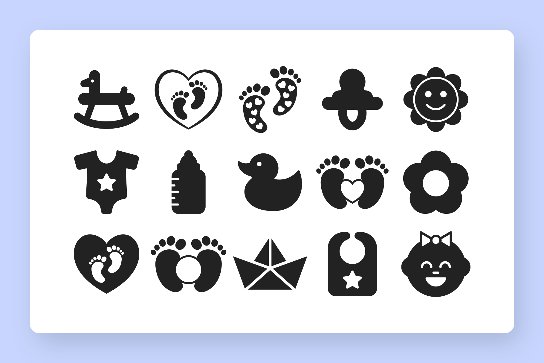 Baby Shower SVG Clipart Bundle 1 Baby Shower SVG Clipart Bundle