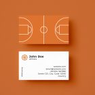 Basketball Court Business Card Template