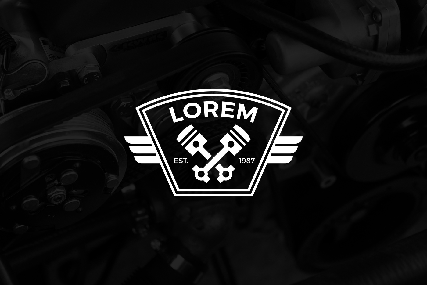 Engine Pistons Logo Template 2 svg+xml;charset=utf Engine Pistons Logo Template