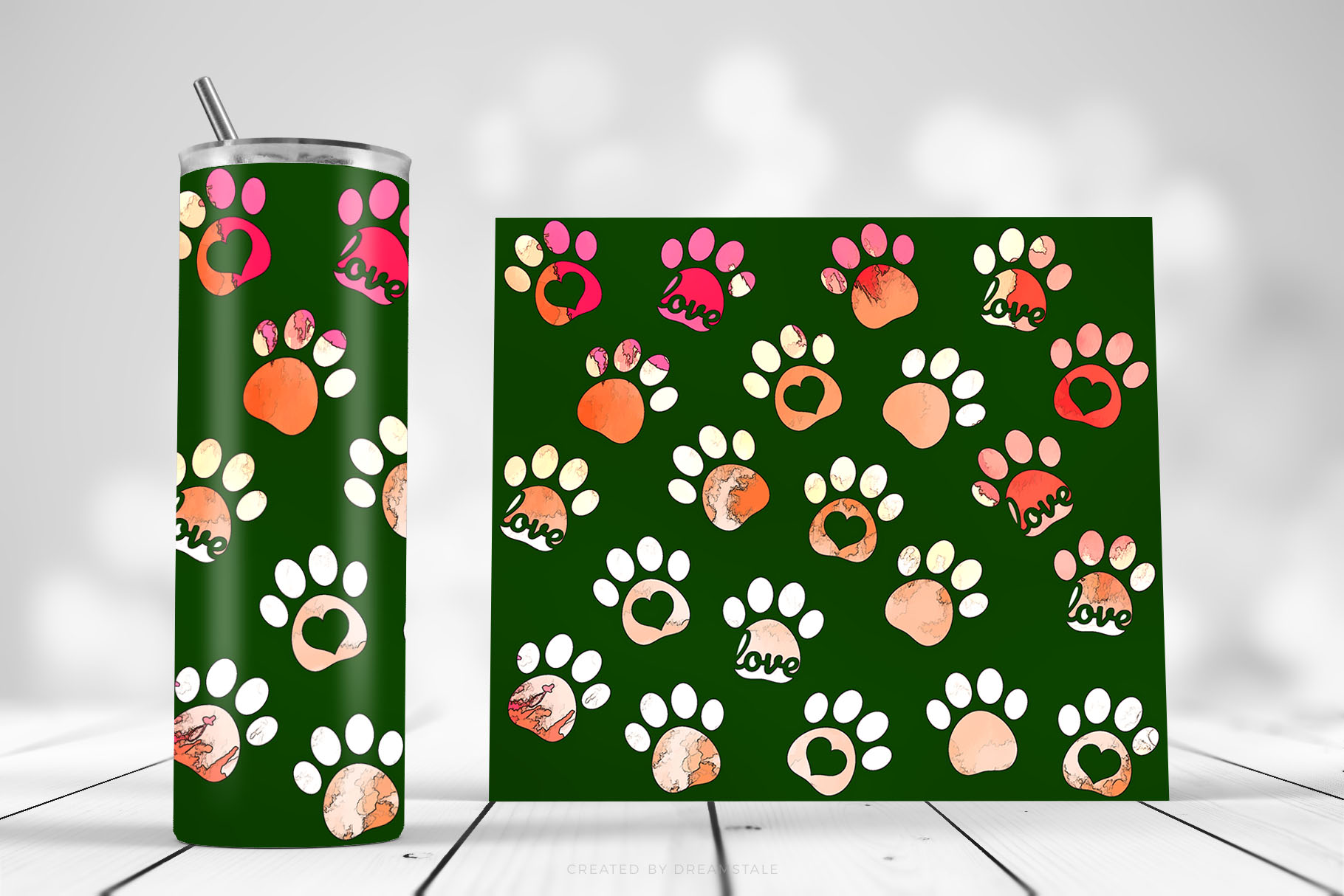 Pet Paws Sublimation Tumbler Wraps 3 svg+xml;charset=utf Pet Paws Sublimation Tumbler Wraps