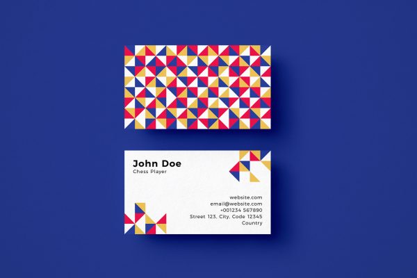 Chess Player Business Card Template 1