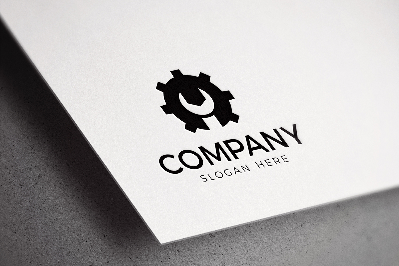 Cog & Wrench Logo Template 3 svg+xml;charset=utf Cog & Wrench Logo Template