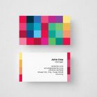 Colourful Shapes Business Card Template