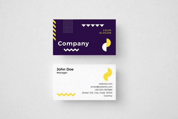 Colorful Busness Card Template 2 2 Design Templates