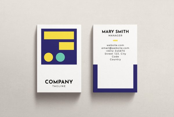 Colorful Busness Card Template 3 4 Design Templates