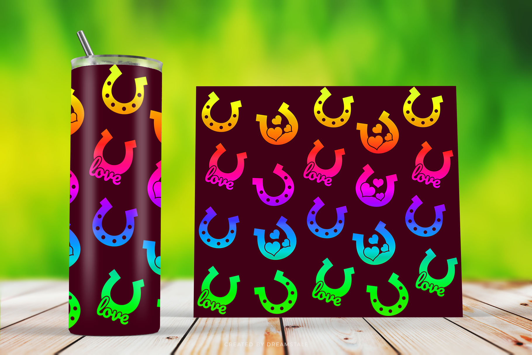 Gradient Horseshoes Sublimation Tumbler Designs 4 svg+xml;charset=utf Gradient Horseshoes Sublimation Tumbler Designs