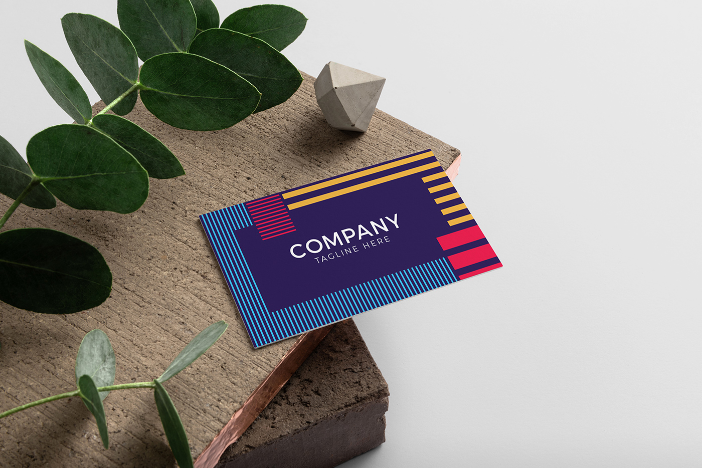 Geometric Business Card Template 2 svg+xml;charset=utf Geometric Business Card Template