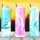 Colourful Marble Tumbler Sublimation Wraps