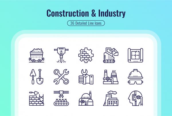 Construction & Industry Detailed Icons