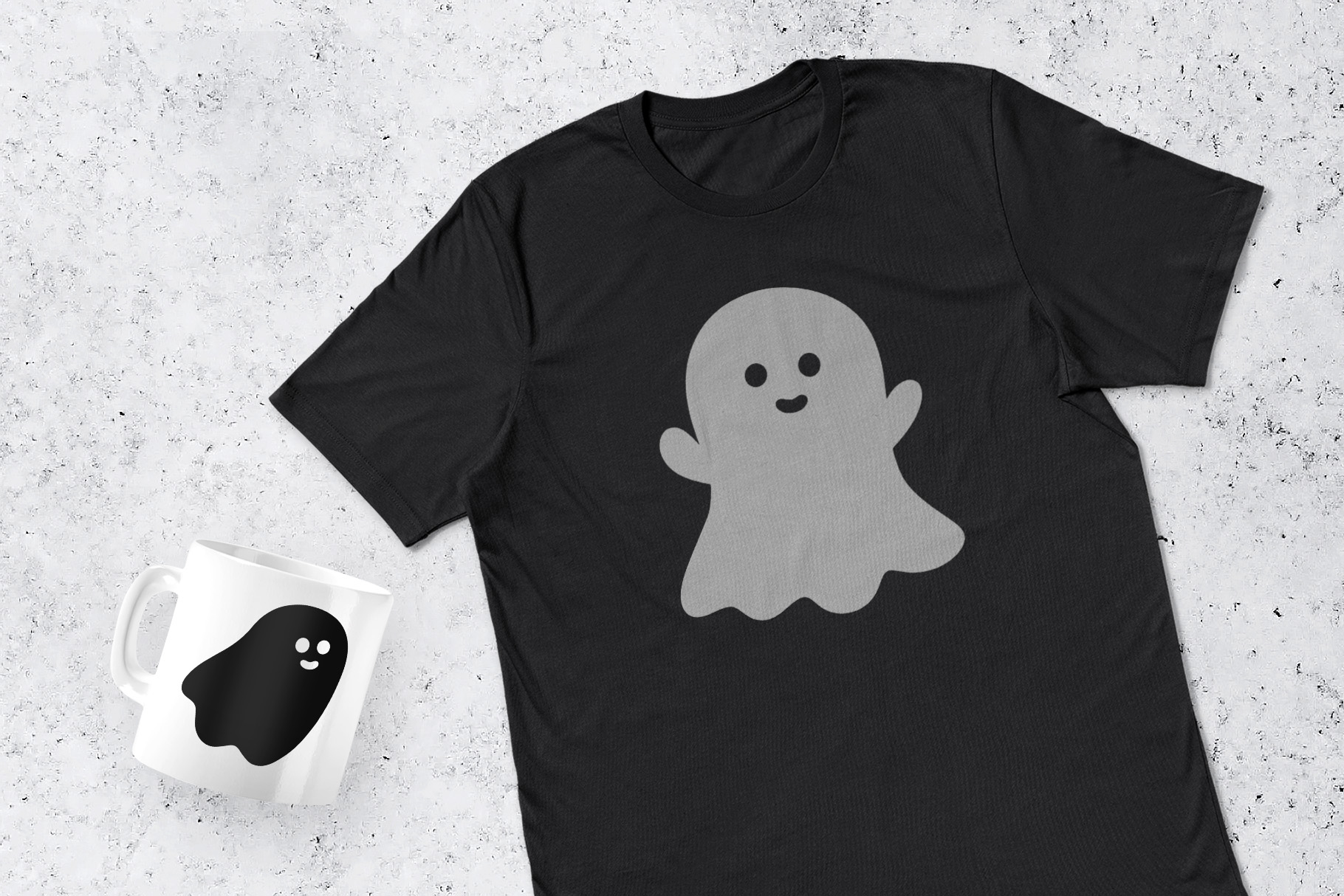 Cute & Scary Ghosts Halloween Silhouettes 2 svg+xml;charset=utf Cute & Scary Ghosts Halloween Silhouettes