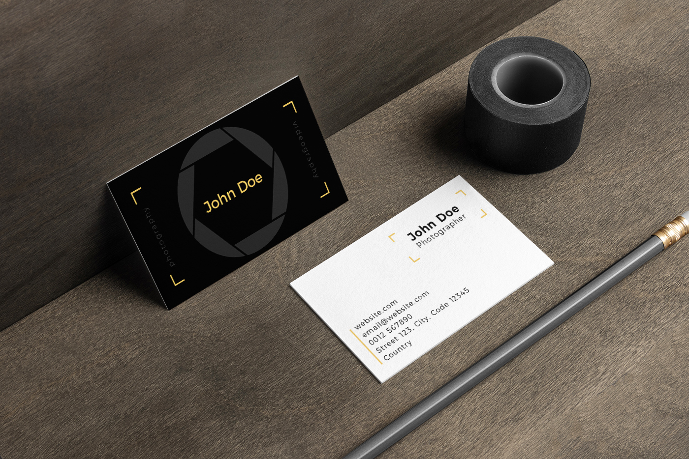 Photographer Business Card Template 2 svg+xml;charset=utf Photographer Business Card Template