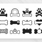 Dog Bones SVG Clipart Bundle