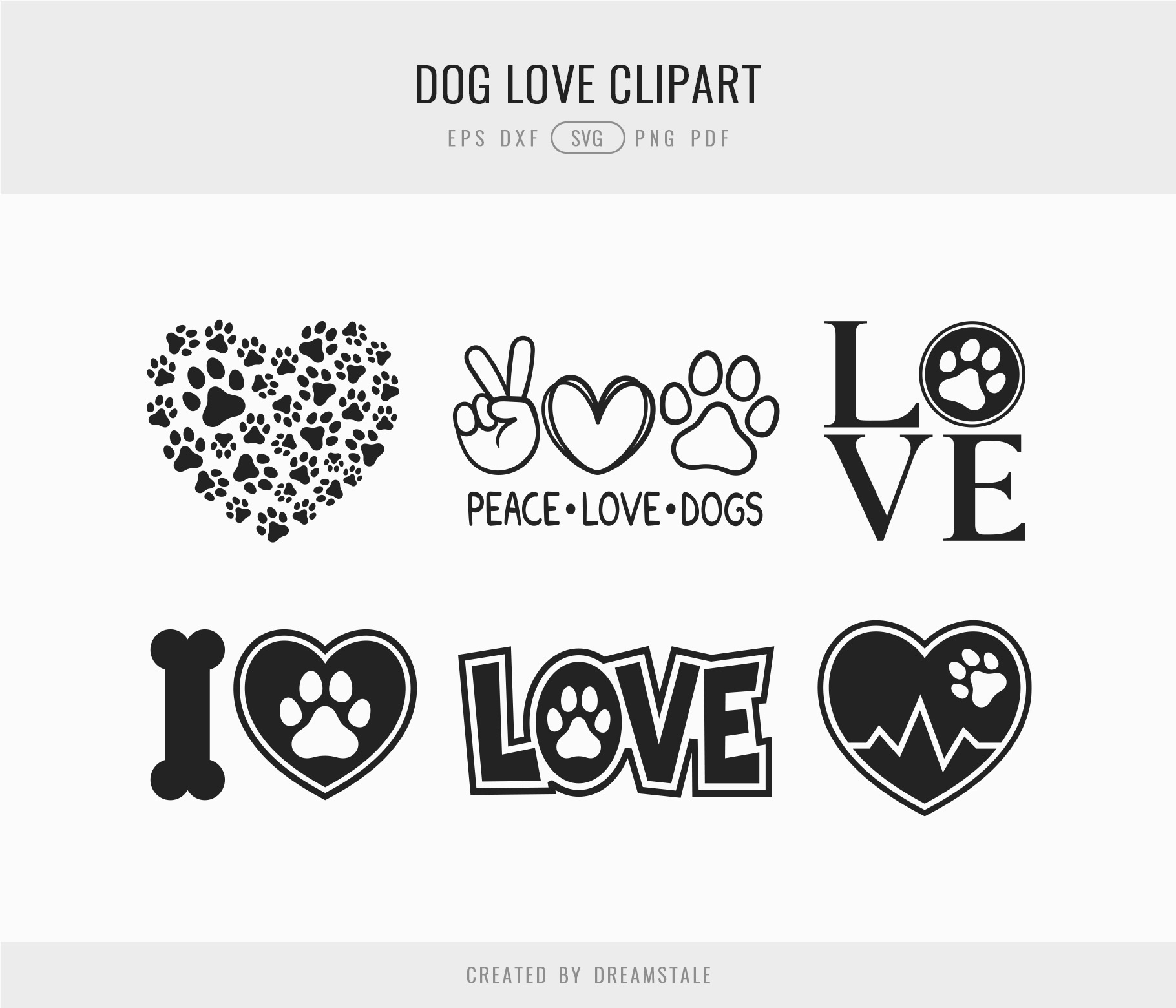 Dog Love Paw Prints Silhouettes 4 svg+xml;charset=utf Dog Love Paw Prints Silhouettes