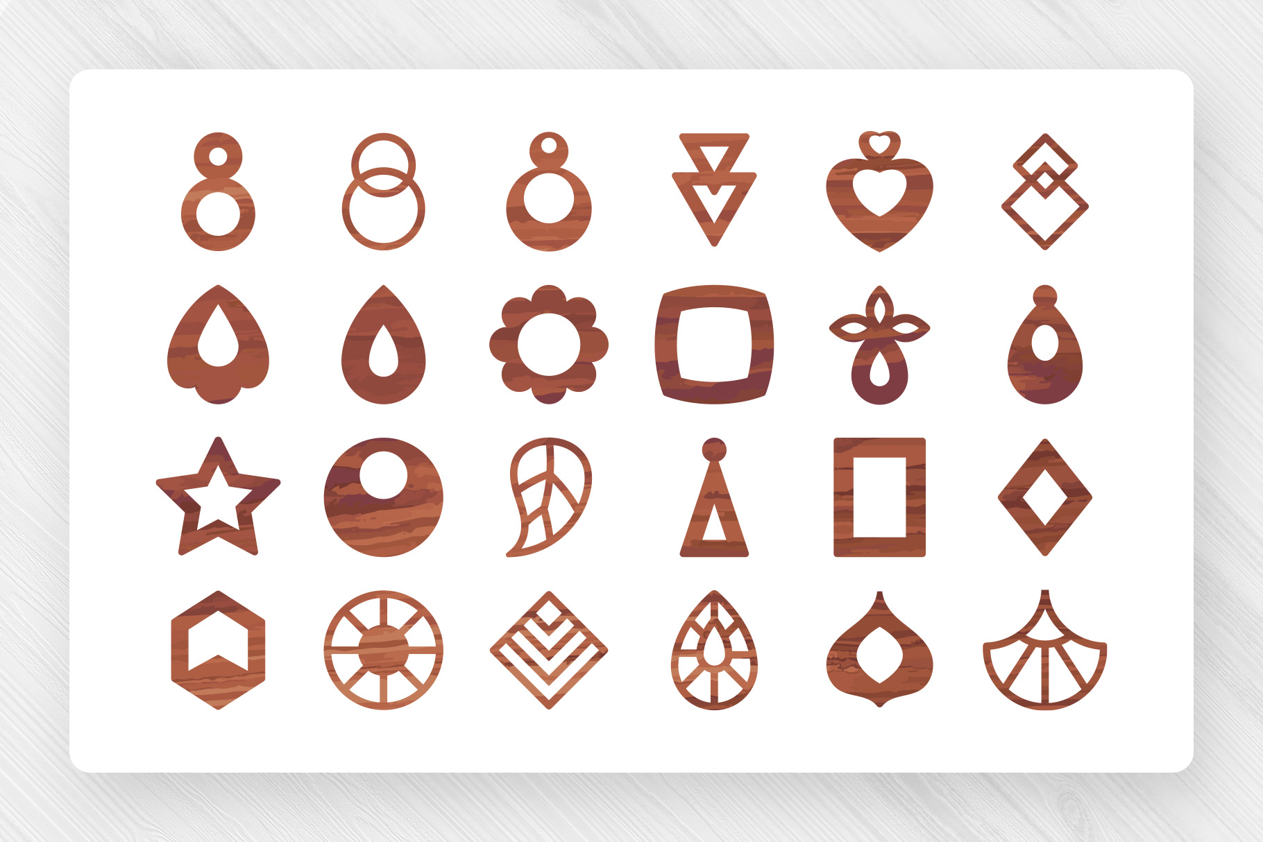 Earrings SVG Clipart Bundle 1 Earrings SVG Clipart Bundle